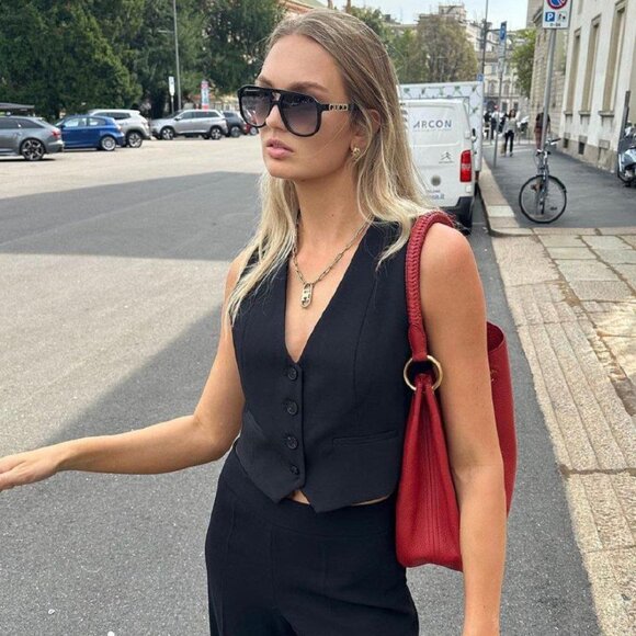 Gucci GG1188S 002 Aviator Sunglasses - Black/Grey - Picture 6 of 13